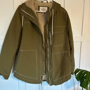 Toad&Co Olive Forester Pass Sherpa Parka